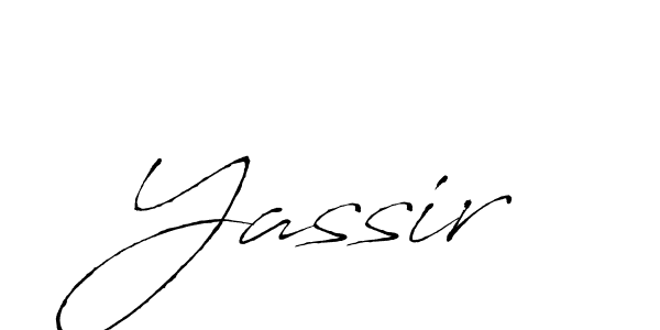 Yassir stylish signature style. Best Handwritten Sign (Antro_Vectra) for my name. Handwritten Signature Collection Ideas for my name Yassir. Yassir signature style 6 images and pictures png