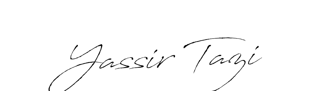 How to make Yassir Tazi name signature. Use Antro_Vectra style for creating short signs online. This is the latest handwritten sign. Yassir Tazi signature style 6 images and pictures png