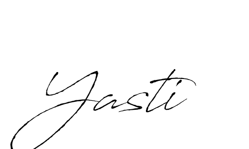 Use a signature maker to create a handwritten signature online. With this signature software, you can design (Antro_Vectra) your own signature for name Yasti. Yasti signature style 6 images and pictures png