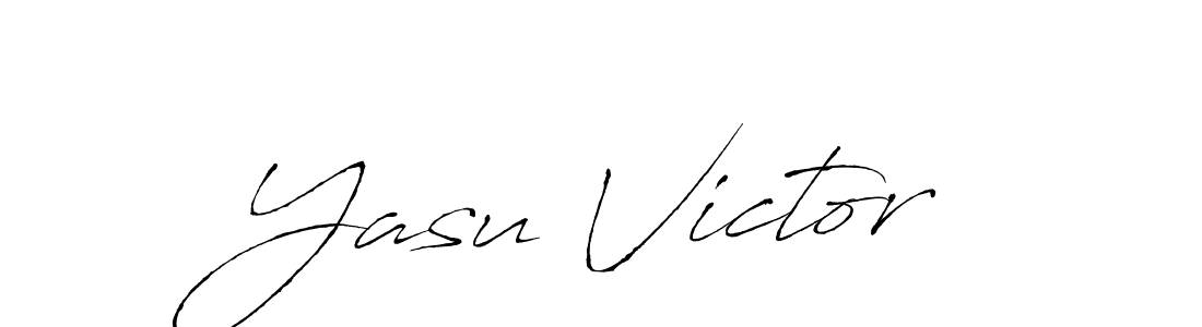 Make a beautiful signature design for name Yasu Victor. With this signature (Antro_Vectra) style, you can create a handwritten signature for free. Yasu Victor signature style 6 images and pictures png