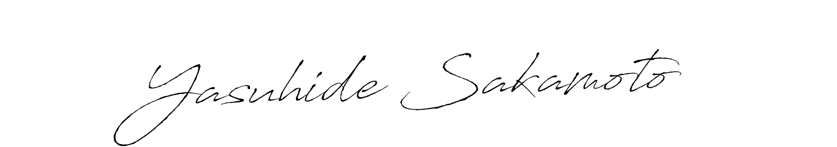 Also we have Yasuhide Sakamoto name is the best signature style. Create professional handwritten signature collection using Antro_Vectra autograph style. Yasuhide Sakamoto signature style 6 images and pictures png