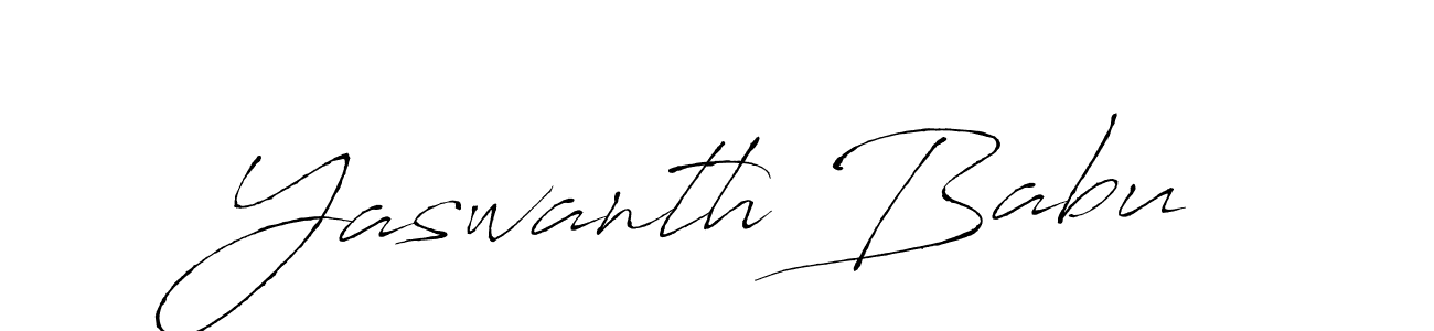 How to make Yaswanth Babu signature? Antro_Vectra is a professional autograph style. Create handwritten signature for Yaswanth Babu name. Yaswanth Babu signature style 6 images and pictures png