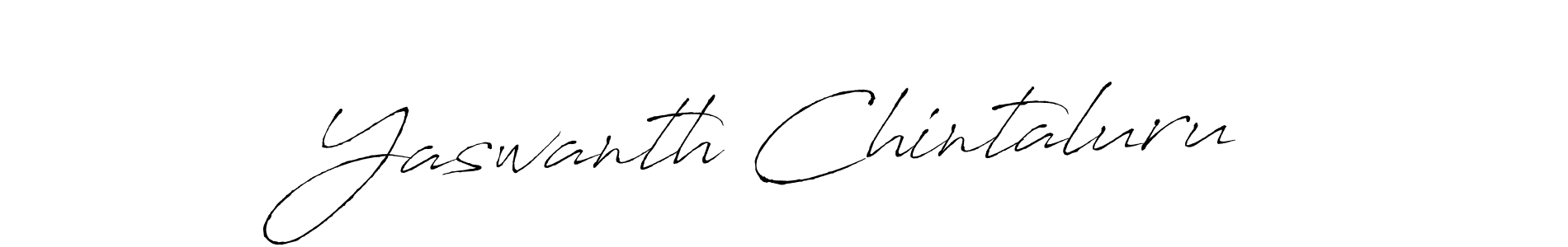 Create a beautiful signature design for name Yaswanth Chintaluru. With this signature (Antro_Vectra) fonts, you can make a handwritten signature for free. Yaswanth Chintaluru signature style 6 images and pictures png