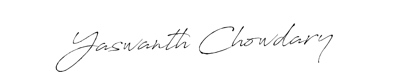 Use a signature maker to create a handwritten signature online. With this signature software, you can design (Antro_Vectra) your own signature for name Yaswanth Chowdary. Yaswanth Chowdary signature style 6 images and pictures png