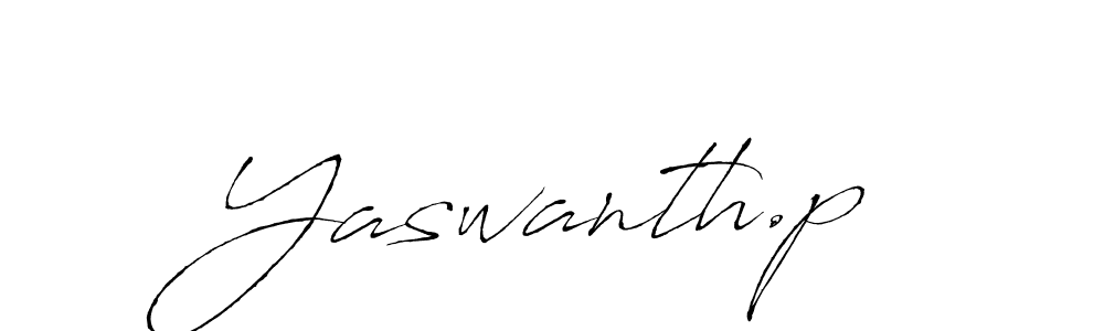 How to make Yaswanth.p signature? Antro_Vectra is a professional autograph style. Create handwritten signature for Yaswanth.p name. Yaswanth.p signature style 6 images and pictures png