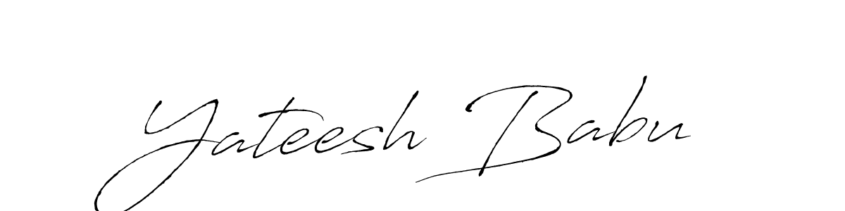 Design your own signature with our free online signature maker. With this signature software, you can create a handwritten (Antro_Vectra) signature for name Yateesh Babu. Yateesh Babu signature style 6 images and pictures png