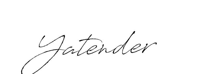 Create a beautiful signature design for name Yatender. With this signature (Antro_Vectra) fonts, you can make a handwritten signature for free. Yatender signature style 6 images and pictures png