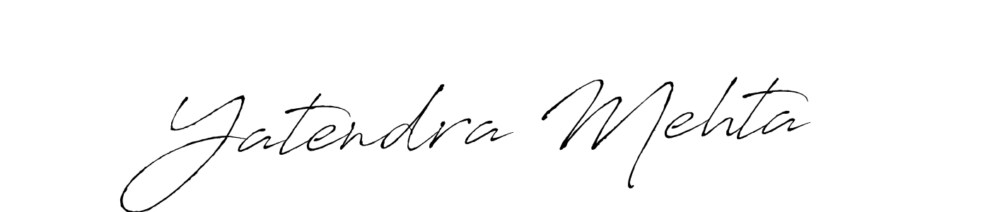 Create a beautiful signature design for name Yatendra Mehta. With this signature (Antro_Vectra) fonts, you can make a handwritten signature for free. Yatendra Mehta signature style 6 images and pictures png