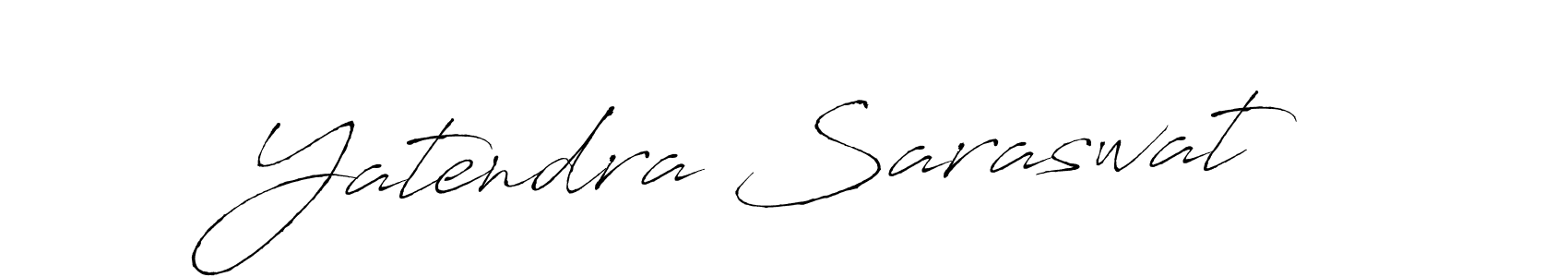 Create a beautiful signature design for name Yatendra Saraswat. With this signature (Antro_Vectra) fonts, you can make a handwritten signature for free. Yatendra Saraswat signature style 6 images and pictures png