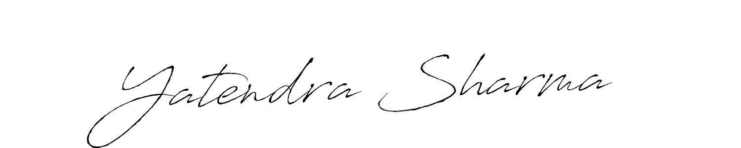 Make a beautiful signature design for name Yatendra Sharma. With this signature (Antro_Vectra) style, you can create a handwritten signature for free. Yatendra Sharma signature style 6 images and pictures png