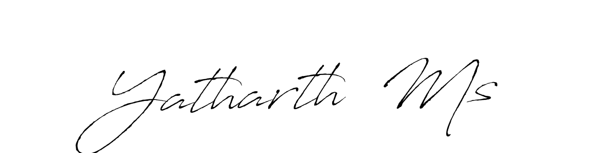 Use a signature maker to create a handwritten signature online. With this signature software, you can design (Antro_Vectra) your own signature for name Yatharth  Ms. Yatharth  Ms signature style 6 images and pictures png