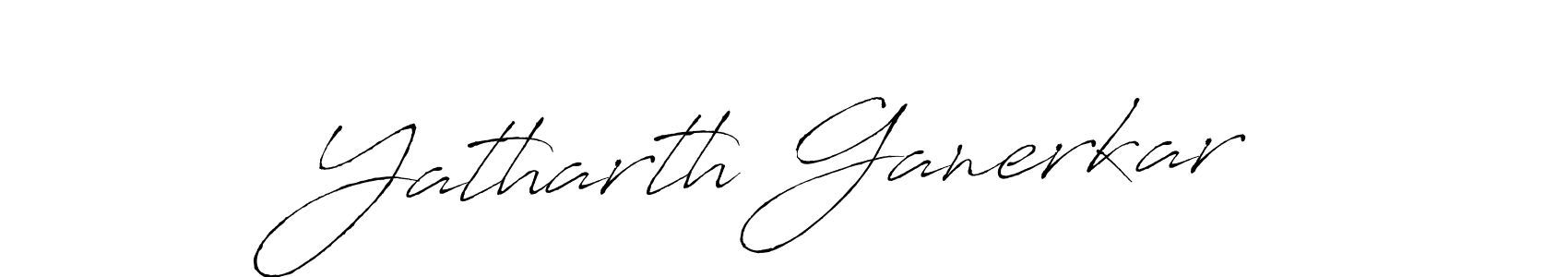 Create a beautiful signature design for name Yatharth Ganerkar. With this signature (Antro_Vectra) fonts, you can make a handwritten signature for free. Yatharth Ganerkar signature style 6 images and pictures png