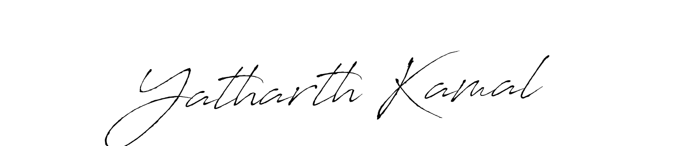 Create a beautiful signature design for name Yatharth Kamal. With this signature (Antro_Vectra) fonts, you can make a handwritten signature for free. Yatharth Kamal signature style 6 images and pictures png