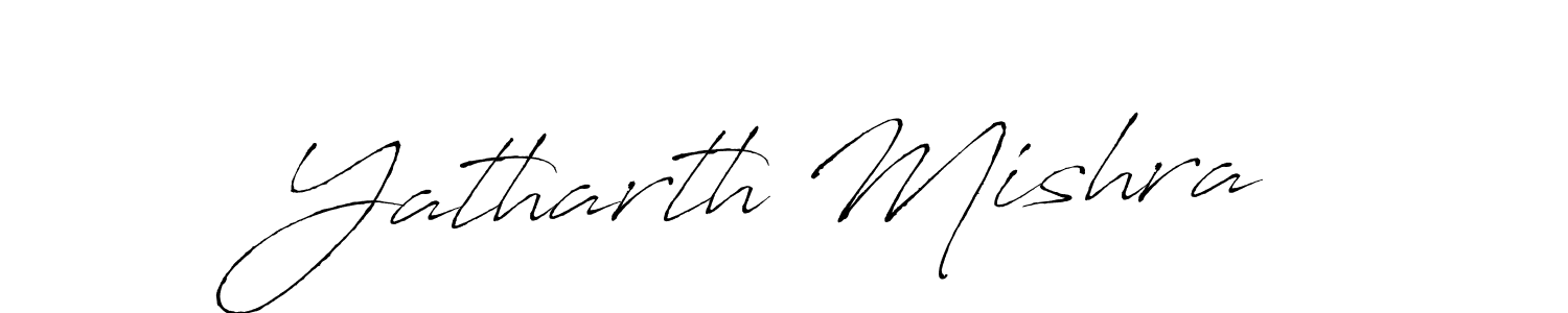 How to make Yatharth Mishra signature? Antro_Vectra is a professional autograph style. Create handwritten signature for Yatharth Mishra name. Yatharth Mishra signature style 6 images and pictures png