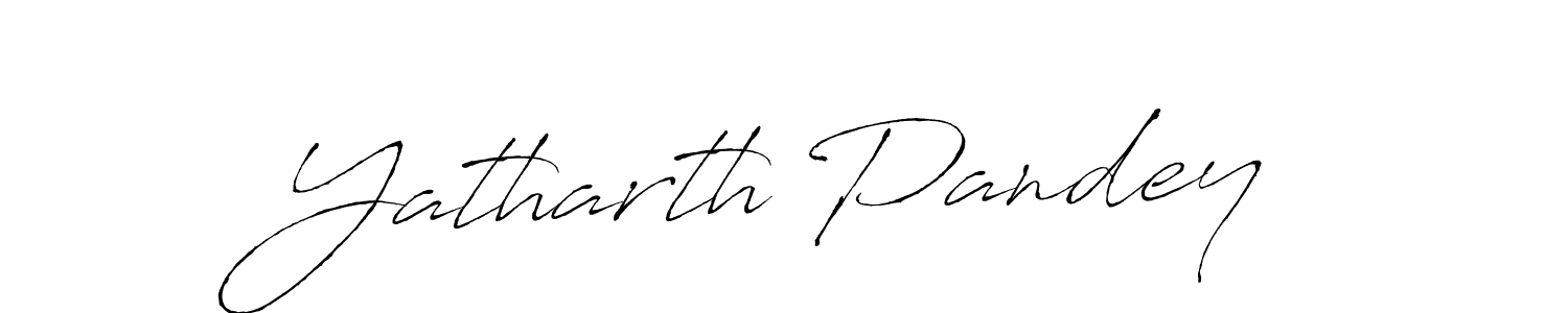 It looks lik you need a new signature style for name Yatharth Pandey. Design unique handwritten (Antro_Vectra) signature with our free signature maker in just a few clicks. Yatharth Pandey signature style 6 images and pictures png