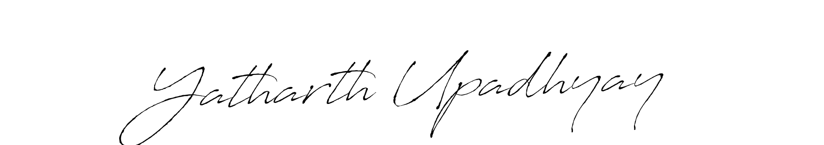 Yatharth Upadhyay stylish signature style. Best Handwritten Sign (Antro_Vectra) for my name. Handwritten Signature Collection Ideas for my name Yatharth Upadhyay. Yatharth Upadhyay signature style 6 images and pictures png