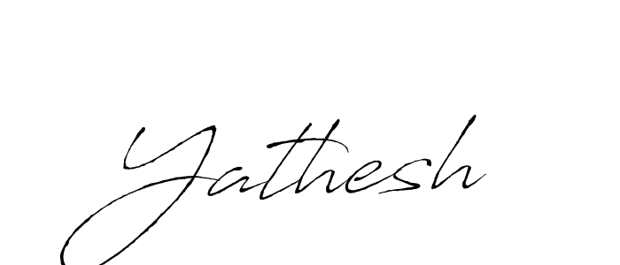 Create a beautiful signature design for name Yathesh. With this signature (Antro_Vectra) fonts, you can make a handwritten signature for free. Yathesh signature style 6 images and pictures png