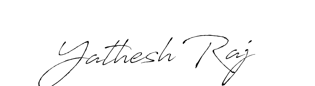 How to make Yathesh Raj name signature. Use Antro_Vectra style for creating short signs online. This is the latest handwritten sign. Yathesh Raj signature style 6 images and pictures png