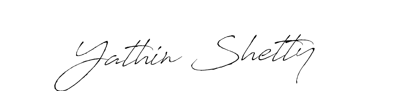 How to make Yathin Shetty name signature. Use Antro_Vectra style for creating short signs online. This is the latest handwritten sign. Yathin Shetty signature style 6 images and pictures png