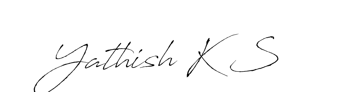 Yathish K S stylish signature style. Best Handwritten Sign (Antro_Vectra) for my name. Handwritten Signature Collection Ideas for my name Yathish K S. Yathish K S signature style 6 images and pictures png