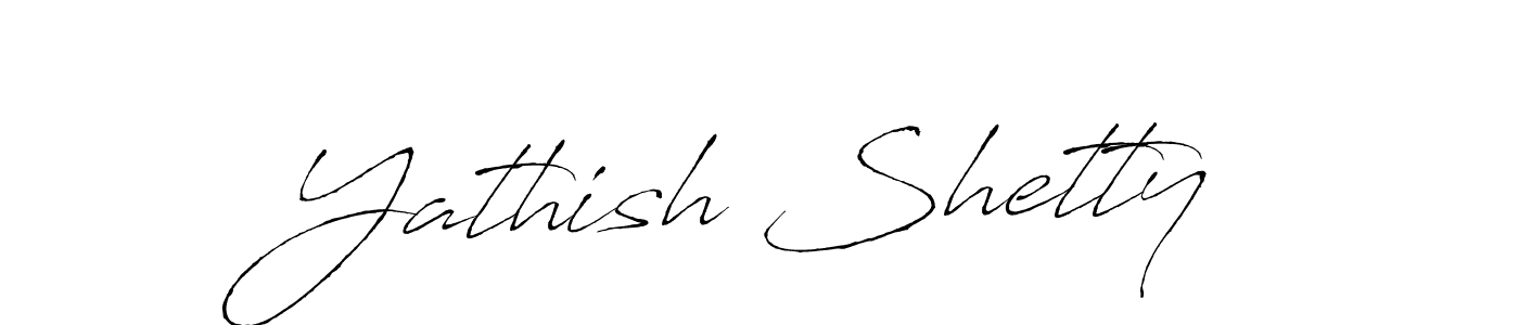 Antro_Vectra is a professional signature style that is perfect for those who want to add a touch of class to their signature. It is also a great choice for those who want to make their signature more unique. Get Yathish Shetty name to fancy signature for free. Yathish Shetty signature style 6 images and pictures png