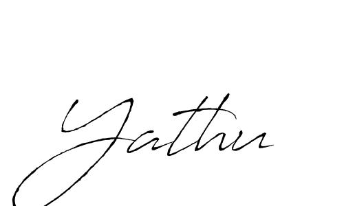 How to make Yathu signature? Antro_Vectra is a professional autograph style. Create handwritten signature for Yathu name. Yathu signature style 6 images and pictures png