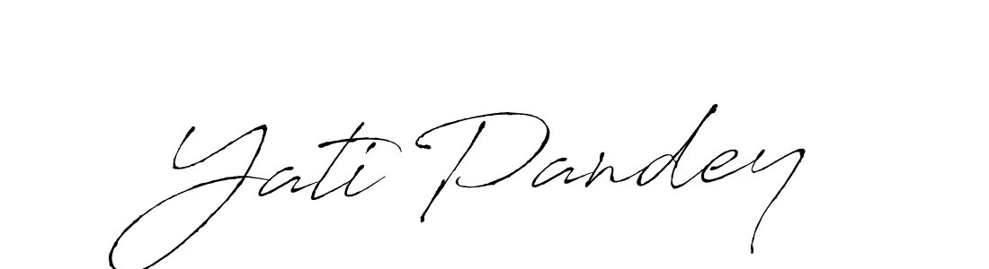 Design your own signature with our free online signature maker. With this signature software, you can create a handwritten (Antro_Vectra) signature for name Yati Pandey. Yati Pandey signature style 6 images and pictures png