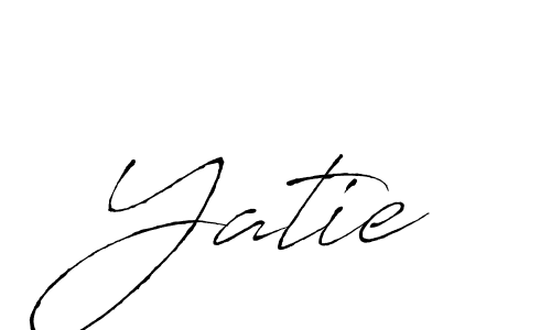 Antro_Vectra is a professional signature style that is perfect for those who want to add a touch of class to their signature. It is also a great choice for those who want to make their signature more unique. Get Yatie name to fancy signature for free. Yatie signature style 6 images and pictures png