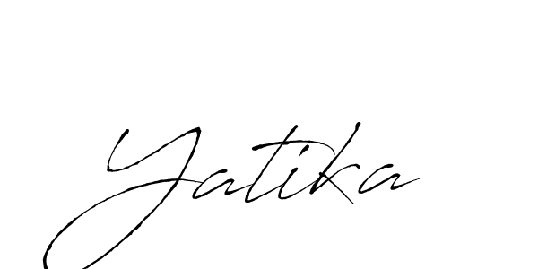 How to make Yatika name signature. Use Antro_Vectra style for creating short signs online. This is the latest handwritten sign. Yatika signature style 6 images and pictures png