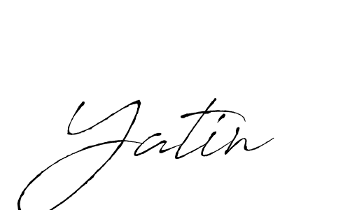 Make a beautiful signature design for name Yatin. With this signature (Antro_Vectra) style, you can create a handwritten signature for free. Yatin signature style 6 images and pictures png