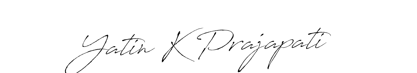 You should practise on your own different ways (Antro_Vectra) to write your name (Yatin K Prajapati) in signature. don't let someone else do it for you. Yatin K Prajapati signature style 6 images and pictures png