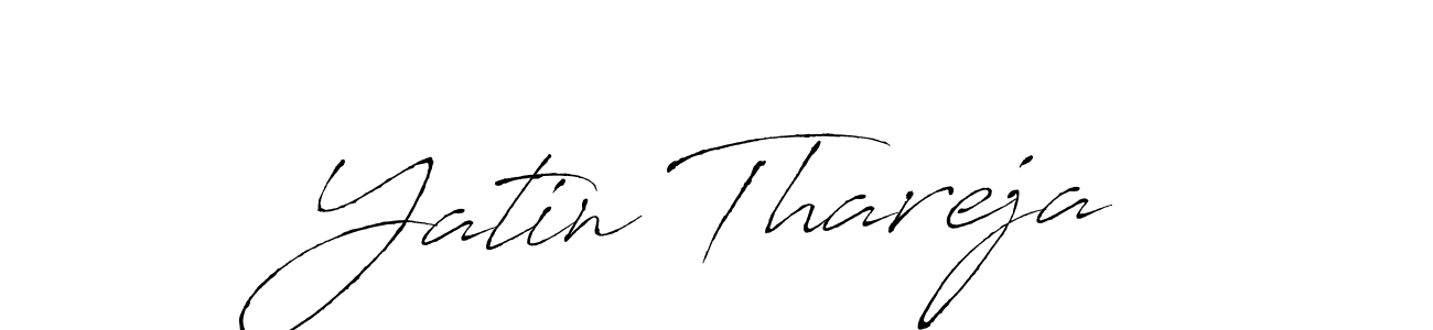 How to make Yatin Thareja signature? Antro_Vectra is a professional autograph style. Create handwritten signature for Yatin Thareja name. Yatin Thareja signature style 6 images and pictures png