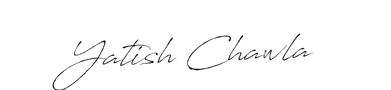 Use a signature maker to create a handwritten signature online. With this signature software, you can design (Antro_Vectra) your own signature for name Yatish Chawla. Yatish Chawla signature style 6 images and pictures png