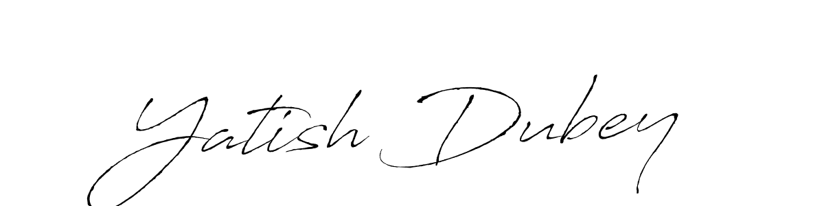 Yatish Dubey stylish signature style. Best Handwritten Sign (Antro_Vectra) for my name. Handwritten Signature Collection Ideas for my name Yatish Dubey. Yatish Dubey signature style 6 images and pictures png