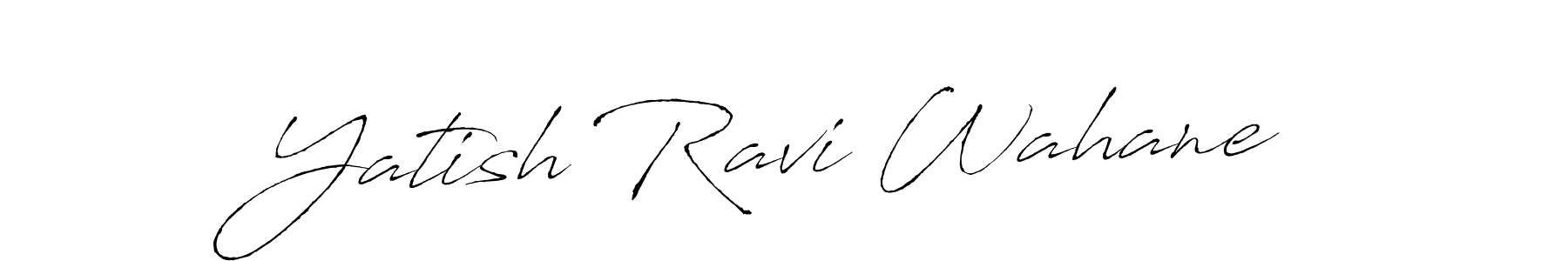 Antro_Vectra is a professional signature style that is perfect for those who want to add a touch of class to their signature. It is also a great choice for those who want to make their signature more unique. Get Yatish Ravi Wahane name to fancy signature for free. Yatish Ravi Wahane signature style 6 images and pictures png