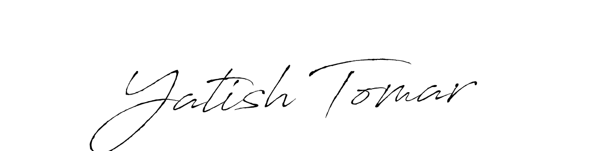 Make a beautiful signature design for name Yatish Tomar. With this signature (Antro_Vectra) style, you can create a handwritten signature for free. Yatish Tomar signature style 6 images and pictures png