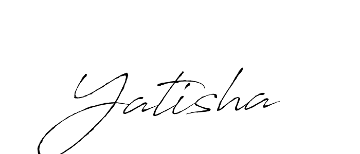 Make a beautiful signature design for name Yatisha. With this signature (Antro_Vectra) style, you can create a handwritten signature for free. Yatisha signature style 6 images and pictures png