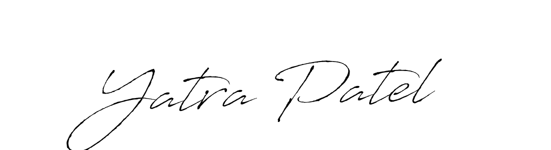 Design your own signature with our free online signature maker. With this signature software, you can create a handwritten (Antro_Vectra) signature for name Yatra Patel. Yatra Patel signature style 6 images and pictures png