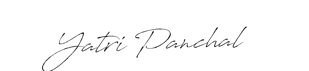 Yatri Panchal stylish signature style. Best Handwritten Sign (Antro_Vectra) for my name. Handwritten Signature Collection Ideas for my name Yatri Panchal. Yatri Panchal signature style 6 images and pictures png