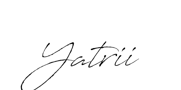 Create a beautiful signature design for name Yatrii. With this signature (Antro_Vectra) fonts, you can make a handwritten signature for free. Yatrii signature style 6 images and pictures png
