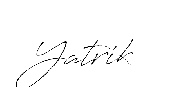 Create a beautiful signature design for name Yatrik. With this signature (Antro_Vectra) fonts, you can make a handwritten signature for free. Yatrik signature style 6 images and pictures png