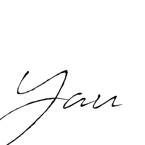 Design your own signature with our free online signature maker. With this signature software, you can create a handwritten (Antro_Vectra) signature for name Yau. Yau signature style 6 images and pictures png