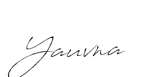 Design your own signature with our free online signature maker. With this signature software, you can create a handwritten (Antro_Vectra) signature for name Yauvna. Yauvna signature style 6 images and pictures png