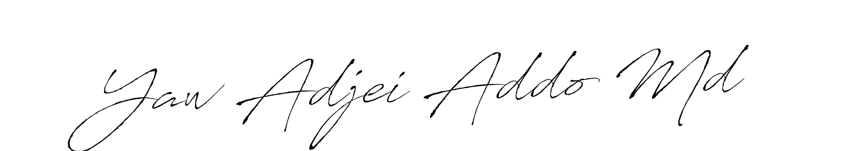 The best way (Antro_Vectra) to make a short signature is to pick only two or three words in your name. The name Yaw Adjei Addo Md include a total of six letters. For converting this name. Yaw Adjei Addo Md signature style 6 images and pictures png