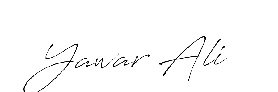 Make a beautiful signature design for name Yawar Ali. With this signature (Antro_Vectra) style, you can create a handwritten signature for free. Yawar Ali signature style 6 images and pictures png