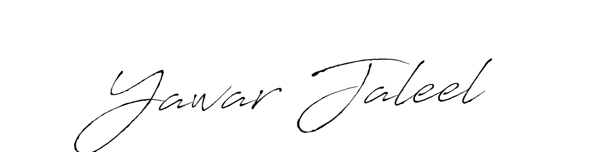 Make a beautiful signature design for name Yawar Jaleel. With this signature (Antro_Vectra) style, you can create a handwritten signature for free. Yawar Jaleel signature style 6 images and pictures png