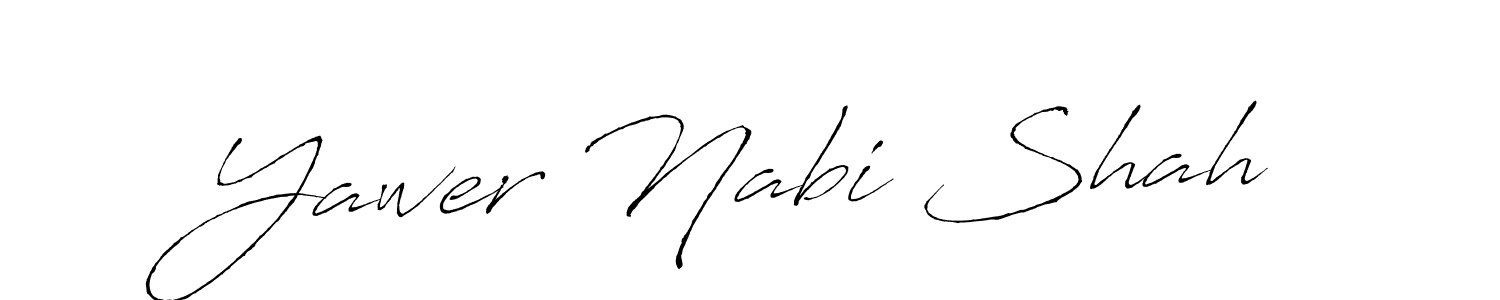 Make a beautiful signature design for name Yawer Nabi Shah. With this signature (Antro_Vectra) style, you can create a handwritten signature for free. Yawer Nabi Shah signature style 6 images and pictures png