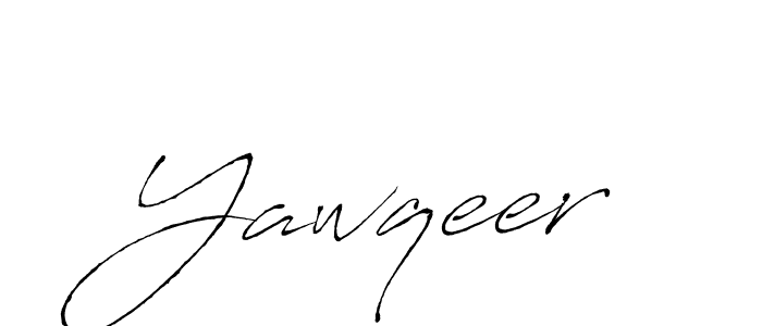 Create a beautiful signature design for name Yawqeer. With this signature (Antro_Vectra) fonts, you can make a handwritten signature for free. Yawqeer signature style 6 images and pictures png