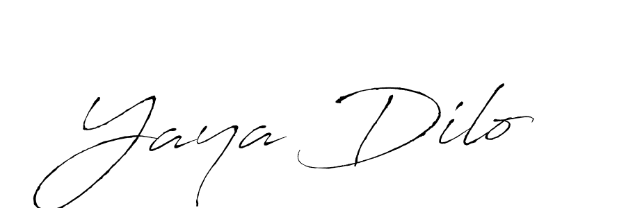 Yaya Dilo stylish signature style. Best Handwritten Sign (Antro_Vectra) for my name. Handwritten Signature Collection Ideas for my name Yaya Dilo. Yaya Dilo signature style 6 images and pictures png