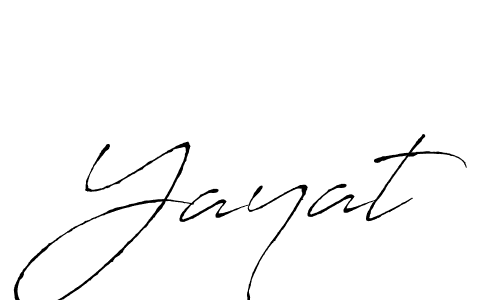 Make a beautiful signature design for name Yayat. With this signature (Antro_Vectra) style, you can create a handwritten signature for free. Yayat signature style 6 images and pictures png
